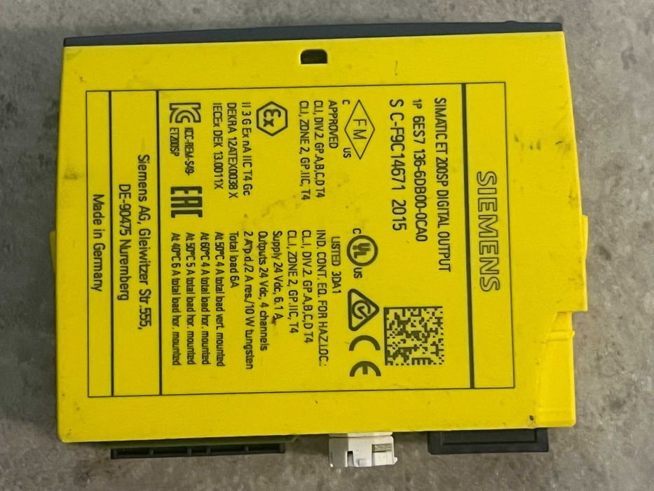 Модуль вводу-виводу SIEMENS ET 200SP F-DQ (6ES71366DB000CA0)