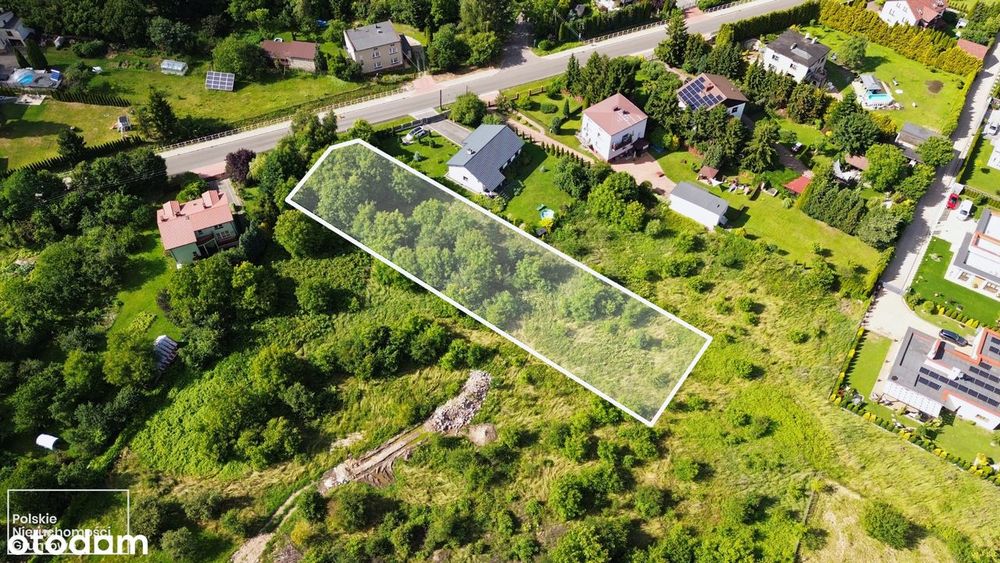 Działka Budowlana w Sarnowie 2031 m² asfalt + media Jedyna taka