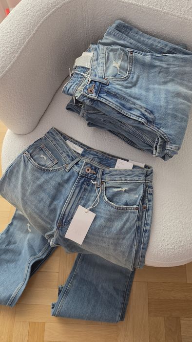 Трендові джинси zara з розрізами