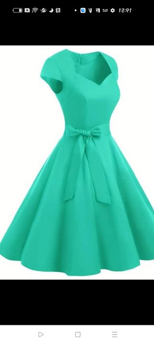 Sukienka damska retro styl lata 50 pin up, rozmiar XL
