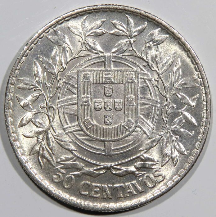 Republica Portuguesa - 50 Centavos 1914 Soberba 25€