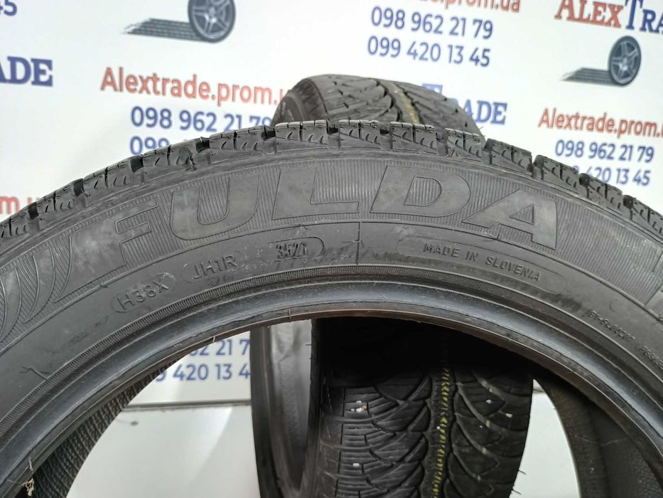 2 шт. 185/55 R15 Fulda Kristall Montero 3 зимові шини б/у, 7 мм