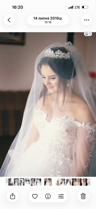 Весільне плаття пишне розмір м