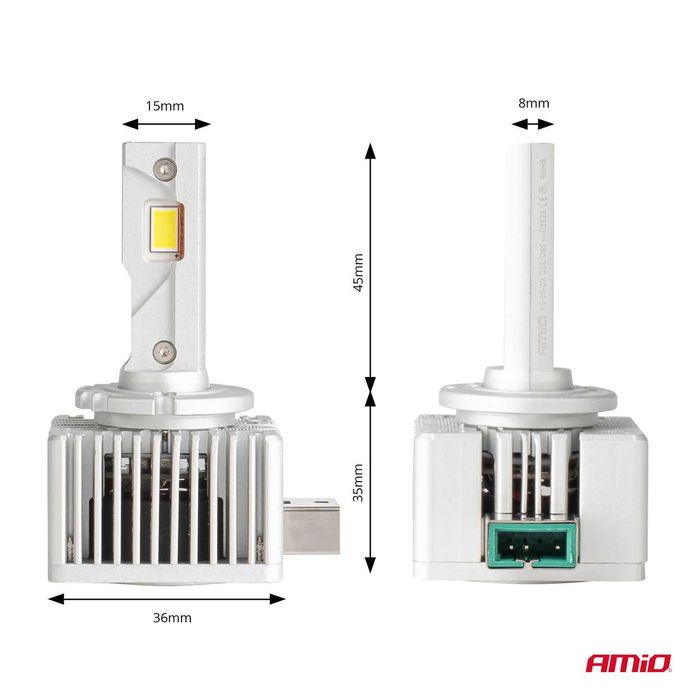 Żarówki Led D3S D8S 6800lm 6000k Mocne Xenon Super White żarniki