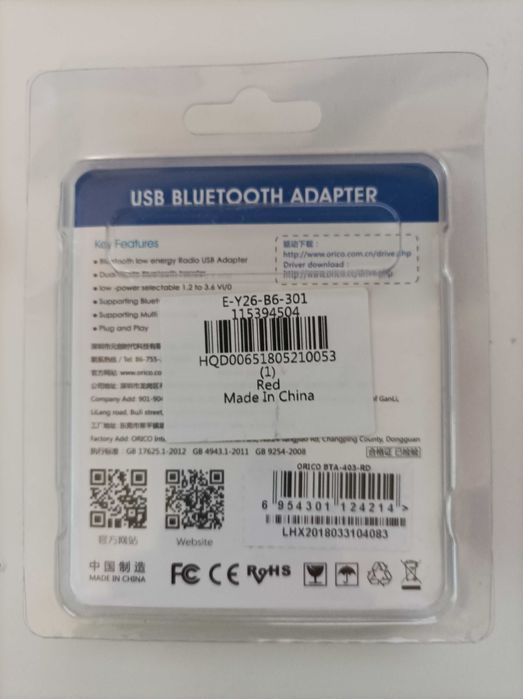 Adaptador Bluetooth Usb ORICO
