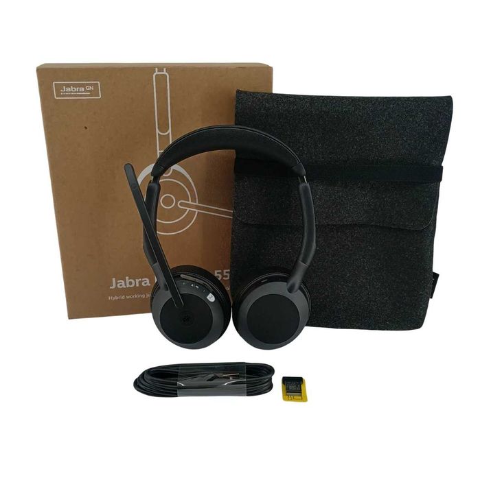 Słuchawki bezprzewodowe nauszne Jabra Evolve2 55 komplet
