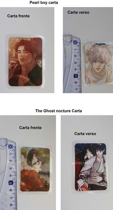 Marcador de livros e ímanes laminados anime, manhwa, BL, Yaoi