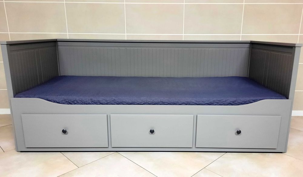 Łóżko leżanka IKEA HEMNES + 1 materac - BARDZO DOBRY STAN