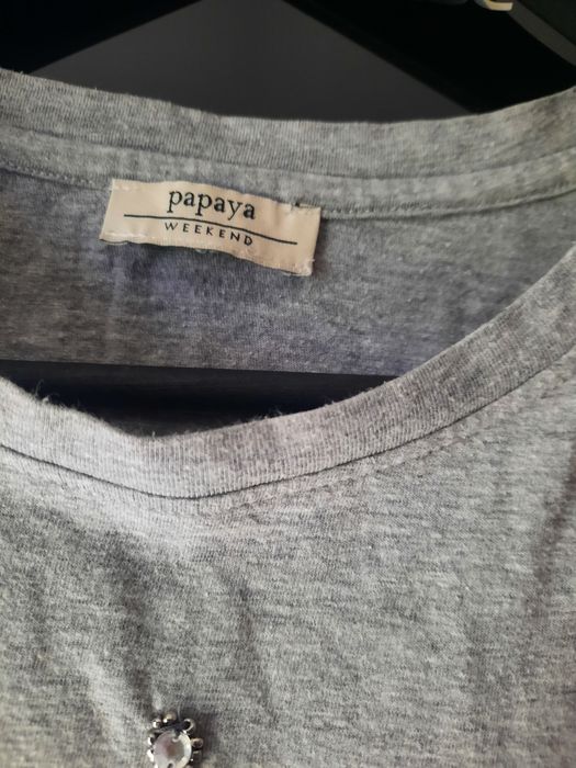 Szaty bawełniany tiszert eleganckie dodatki rozmiar XL.