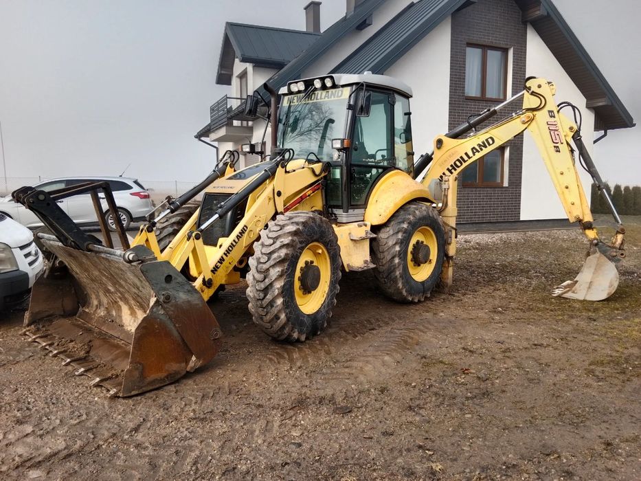 New Holland B115B  polski salon, 1-właściciel, koparko-ładowarka Case 695 JCB 4CX Cat 434