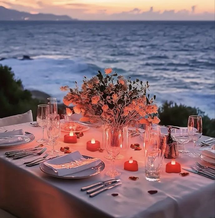 Набір до дня закоханих Лед свічки+ пелюстки