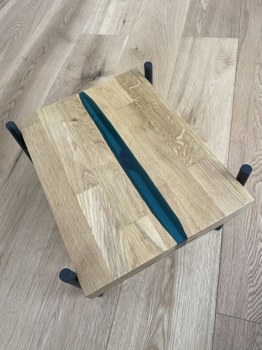 Kwietnik taboret żywica epoksydowa craft