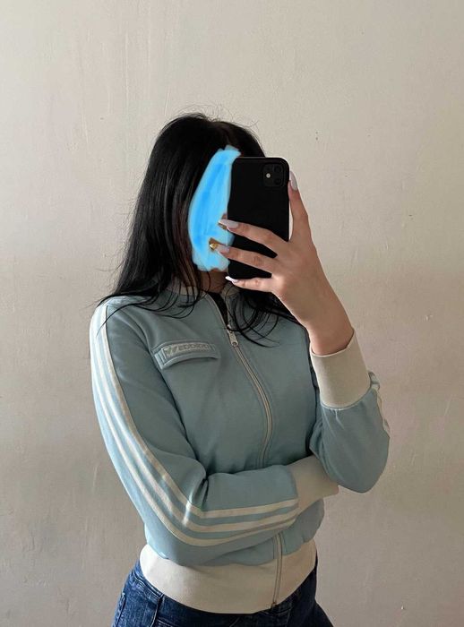 Adidas - олимпийка кофта на молнии женская размер XS-S