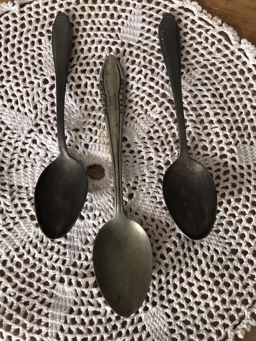 Colheres de cha em alpaca