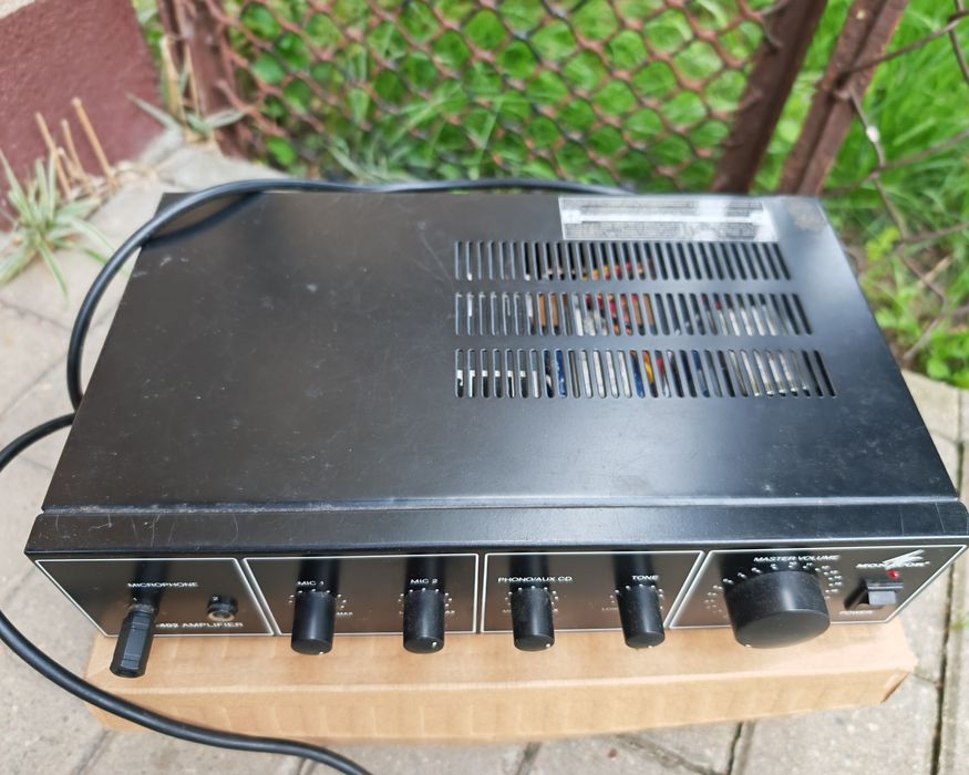 Wzmacniacz radiowęzłowy PA Monacor PA-402 | 100V / 4-8 Ohm | 100% Sprawny