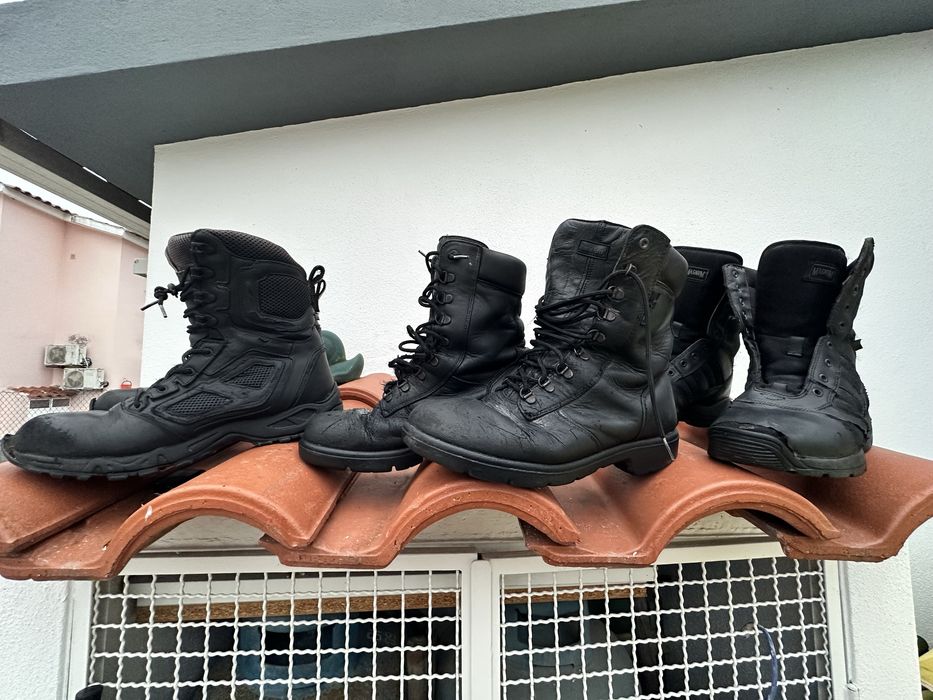3 pares Botas militares