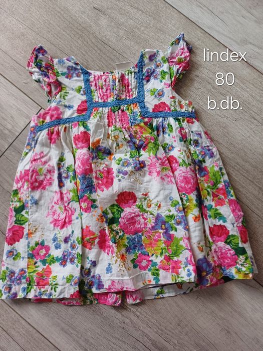 Sukienka dla dziewczynki na lato lindex 80