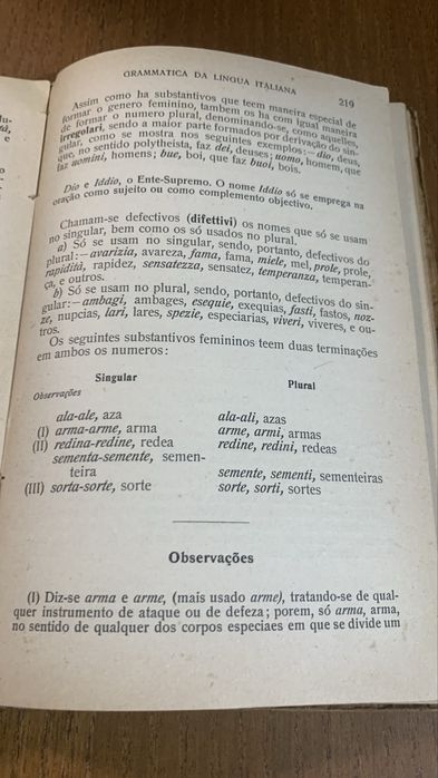 Gramática da lingua italiana