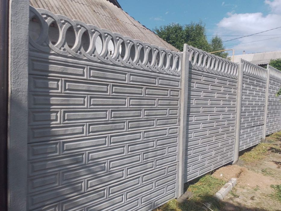 Еврозабор европаркан бетоный забор