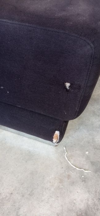 Sofá Chaise longue preto grande