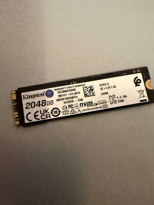Kingston Dysk SSD KC3000 2048GB PCIe 4.0 NVMe M.2