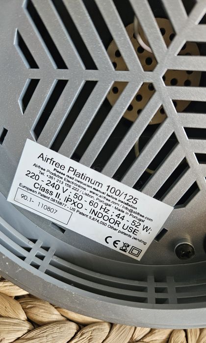 Oczyszczacz powietrza Airfree Platinum P125- 51m2