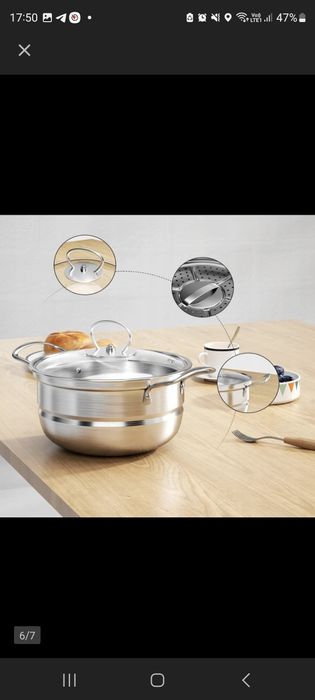 Zestaw garnków nowe