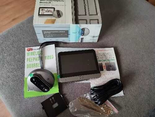 WiFi дверной глазок 3MP со звонком, камерой, детектором движения