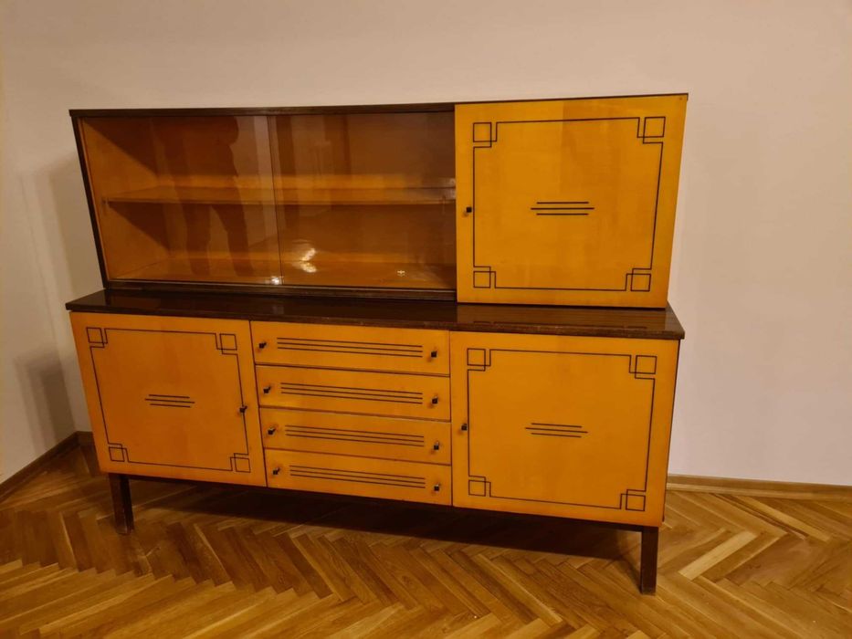 komplet mebli z komodą lata 60 vintage