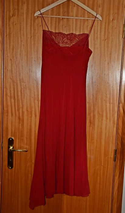 Vestido vermelho da Mango