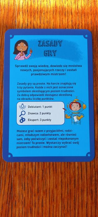 Kosmos Mistrzowskie karty gra dla dzieci