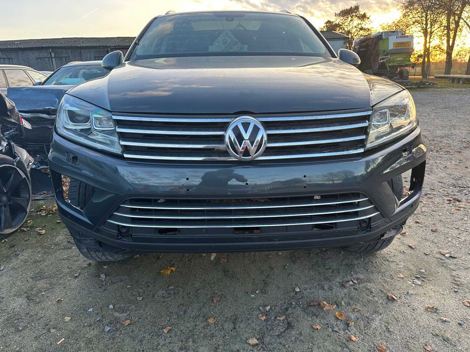 VW TOUAREG 7P бампер передний таурег разбор 7п деталь тоурег запчасть