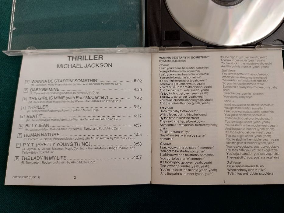 Płyta CD Michael Jackson Thriller orginal 1982r