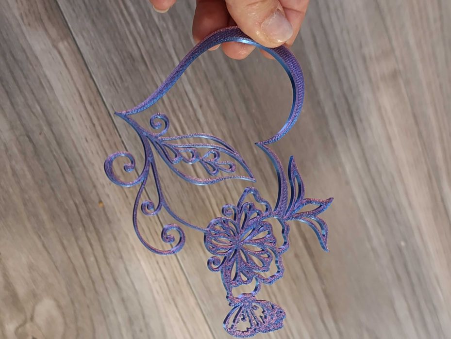 Serduszka drukowane 2 sztuki