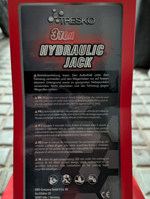 Macaco hidráulico Tresko 3T Novo