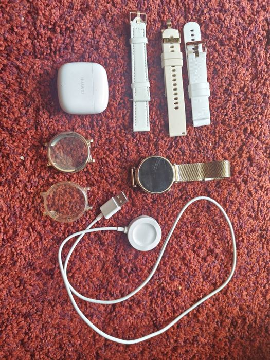 Pack Huawei Watch GT4 Gold Milanese (41mm) + Earphones + Carregador
