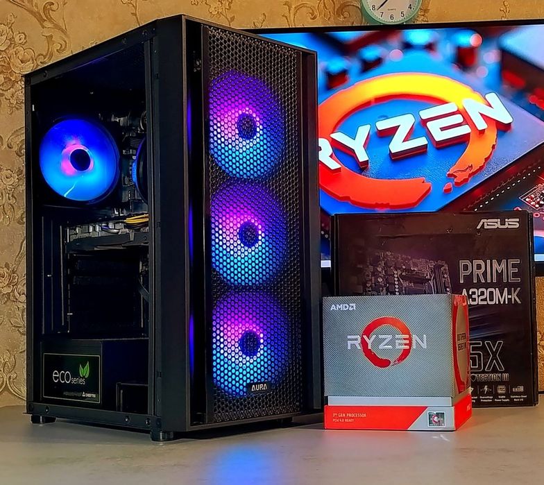 Ryzen 5 3600+ RTX2060+ 16gb DDR4 игровой компьютер AMD s-AM4