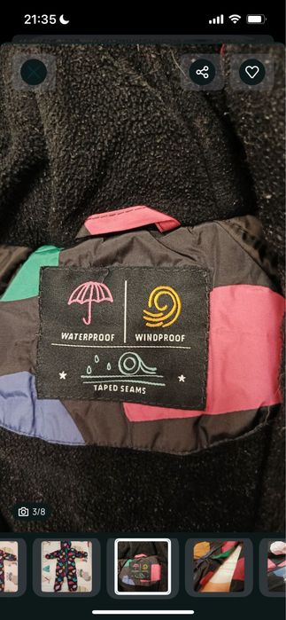 Комбінезон зимовий  на дівчинку Next  5 років.