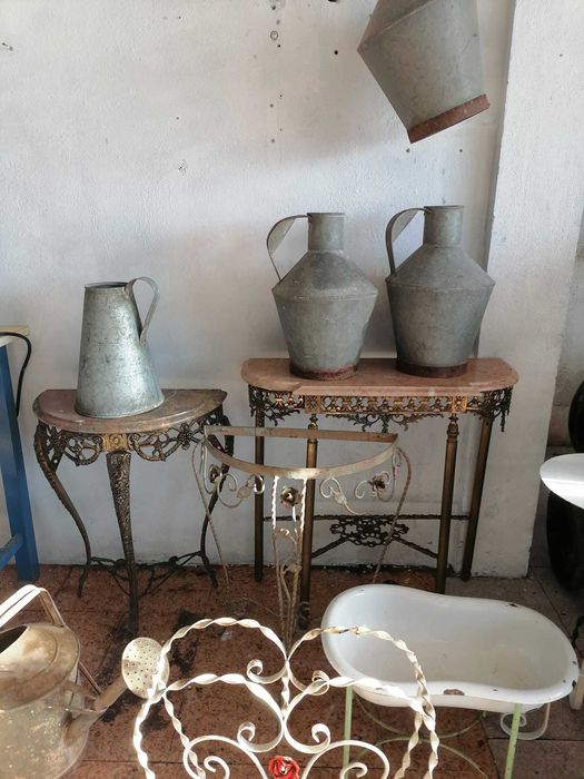 bidé antigo para decporação - floreira