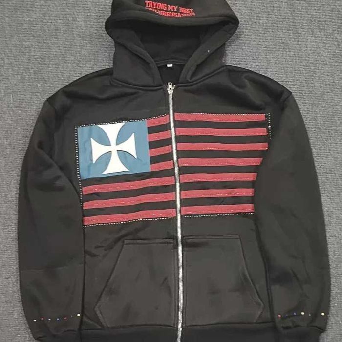 Zip-Hoodie USA balenciaga, numbernine, LGB, LGB, archive, opium