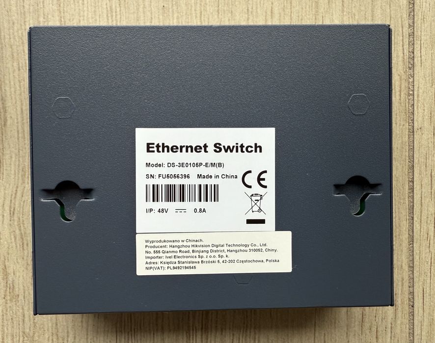 Ethernet switch PoE