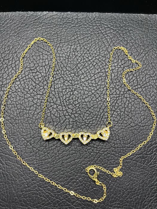 Złoty łańcuszek Koniczynka na szczęscie