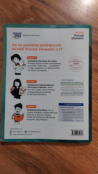 Nowe Ponad słowami 2.1 zakres podstawowy i rozszerzony Nowa Era