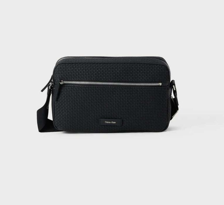 100% ОРИГІНАЛ Calvin Klein embossed crossbody ZIP NEW сумка чорна кросбоді чоловіча через плече