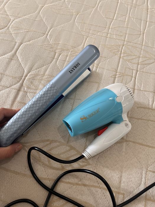 Prancha de cabelo + Secador de viagem