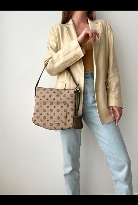 DKNY Optimist Shoulder Bag Женская сумочка хобо оригинал жіноча сумка