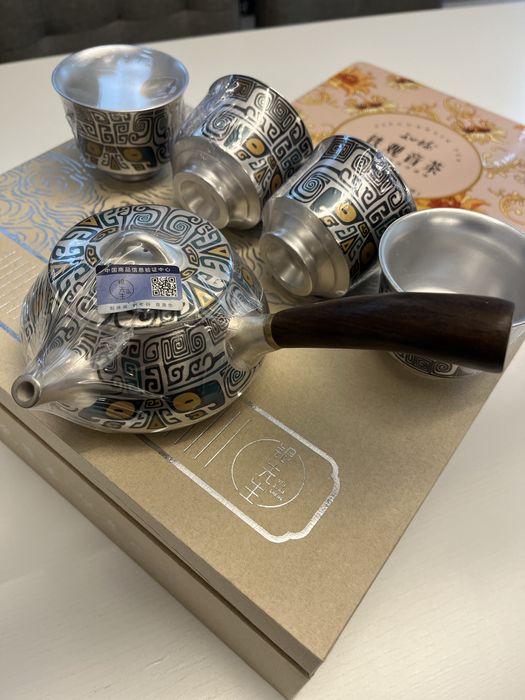 Posrebrzany zestaw do herbaty (certyfikat)