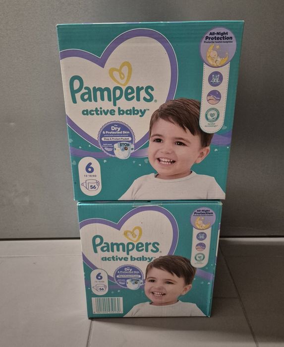Pieluchy Pampers 6, 56 szt., 2 opakowania