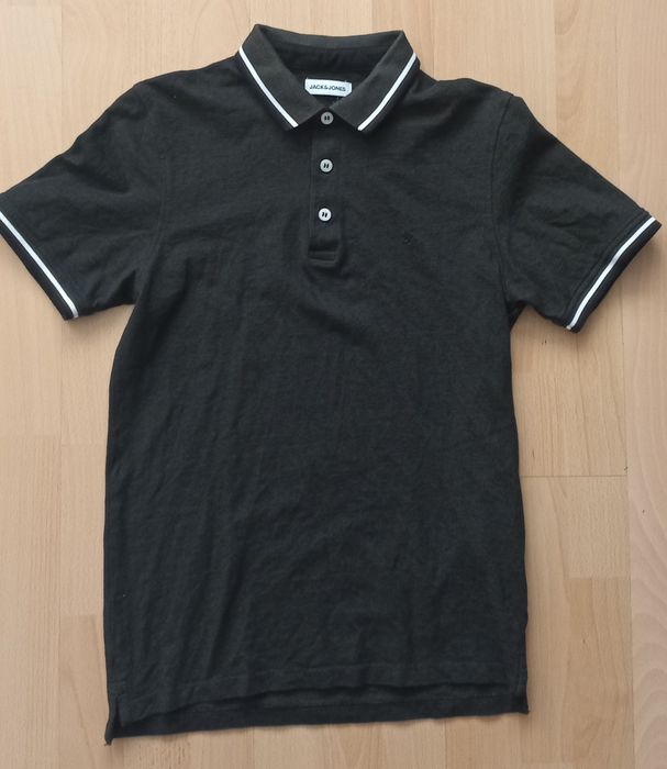 Męska koszulka polo Jack & Jones czarna roz. S – jak nowa