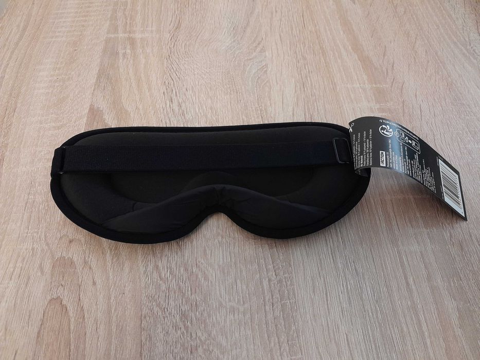 Nowa solidna maska na oczy, opaska do spania SPILBERGEN, k. czarny